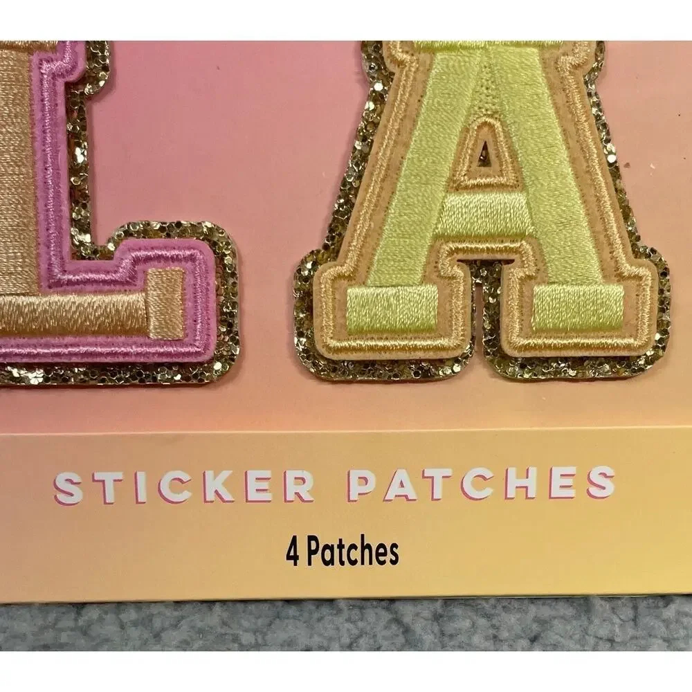 Stoney Clover Lane x‎ Target GLAM Sticker Patches Set Letters Varsity Pastel NEW